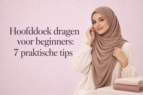 Vrouw die een bruine jersey hoofddoek draagt — praktische tips voor beginners ZYNA