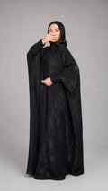 Abaya Yasmine – Cupro Oversize, Jacquard Floral | ZYNA